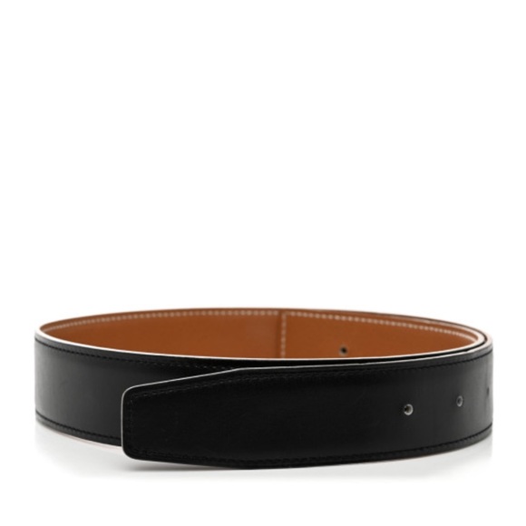 Hermes Box Courchevel 32mm 65 Leather Belt Strap - Picture 2 of 7